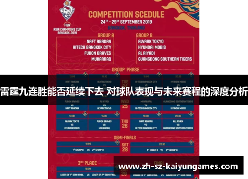 雷霆九连胜能否延续下去 对球队表现与未来赛程的深度分析 雷霆九连胜能否延续下去 对球队表现与未来赛程的深度分析